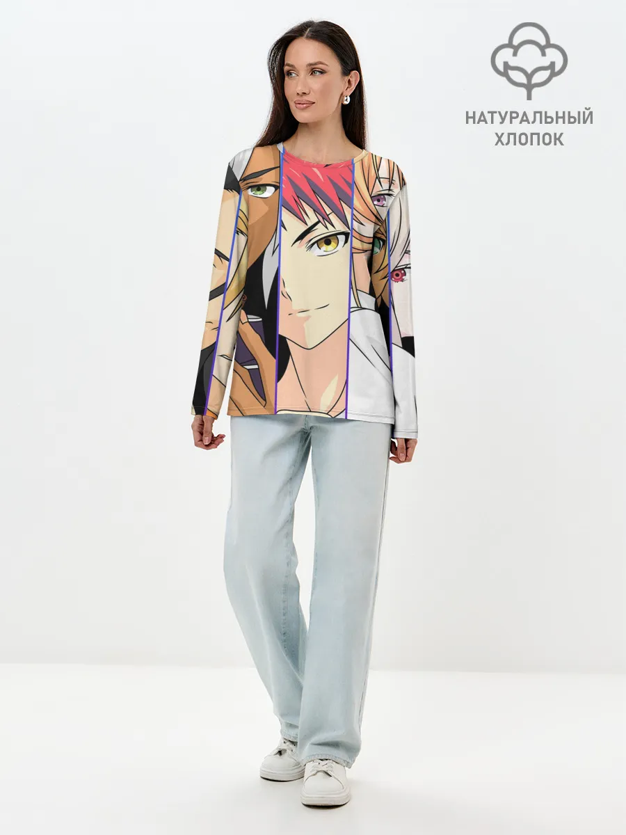 Лонгслив женский. Хлопок / Кулинарные друзья