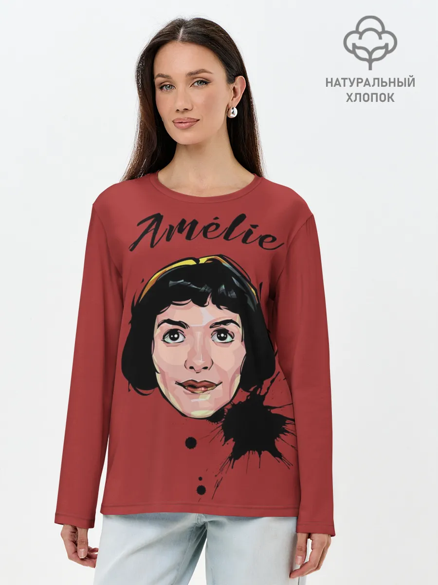 Лонгслив женский. Хлопок / amelie art