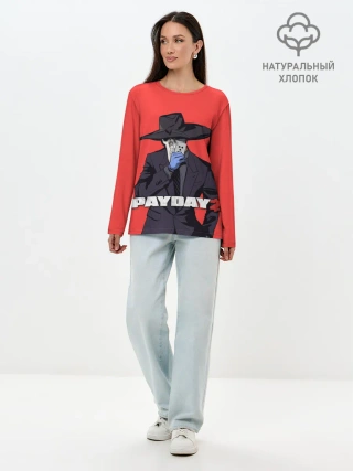 Лонгслив женский. Хлопок / Чумной Pay Day 2