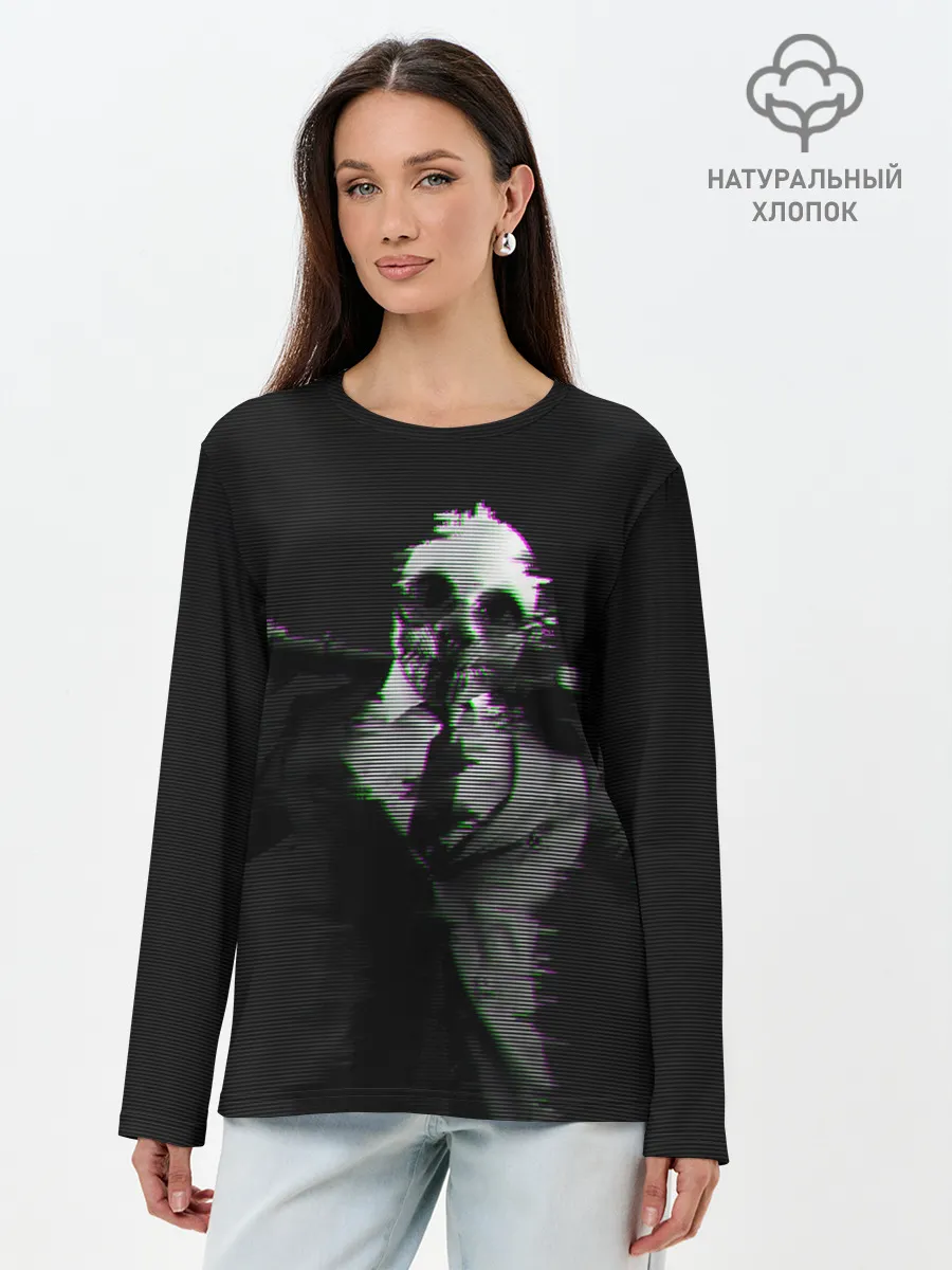 Лонгслив женский. Хлопок / Wolf