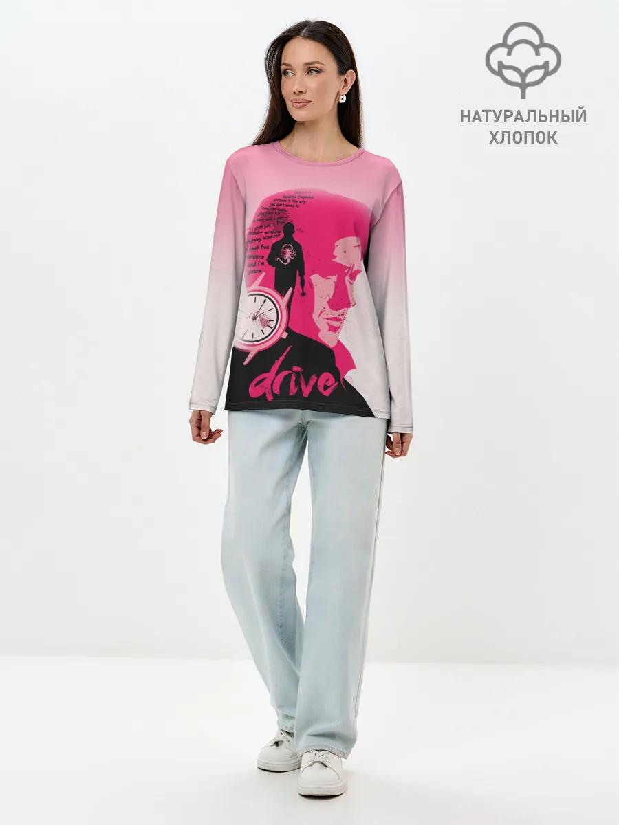Лонгслив женский. Хлопок / drive