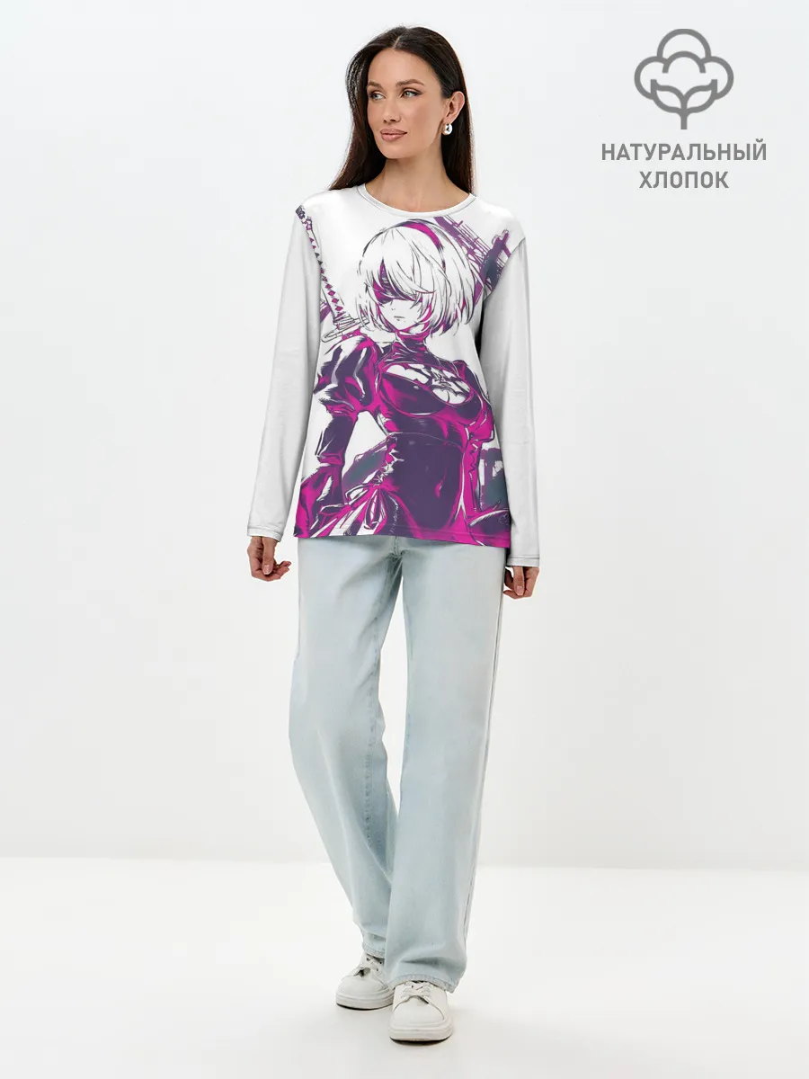 Лонгслив женский. Хлопок / 2B | NEON | НЕОН