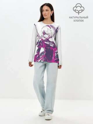 Лонгслив женский. Хлопок / 2B | NEON | НЕОН