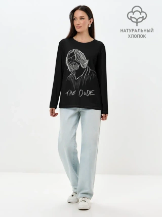 Лонгслив женский. Хлопок / THE DUDE