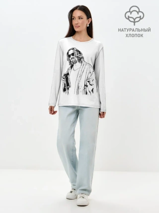 Лонгслив женский. Хлопок / Большой Лебовски | Big Lebowski