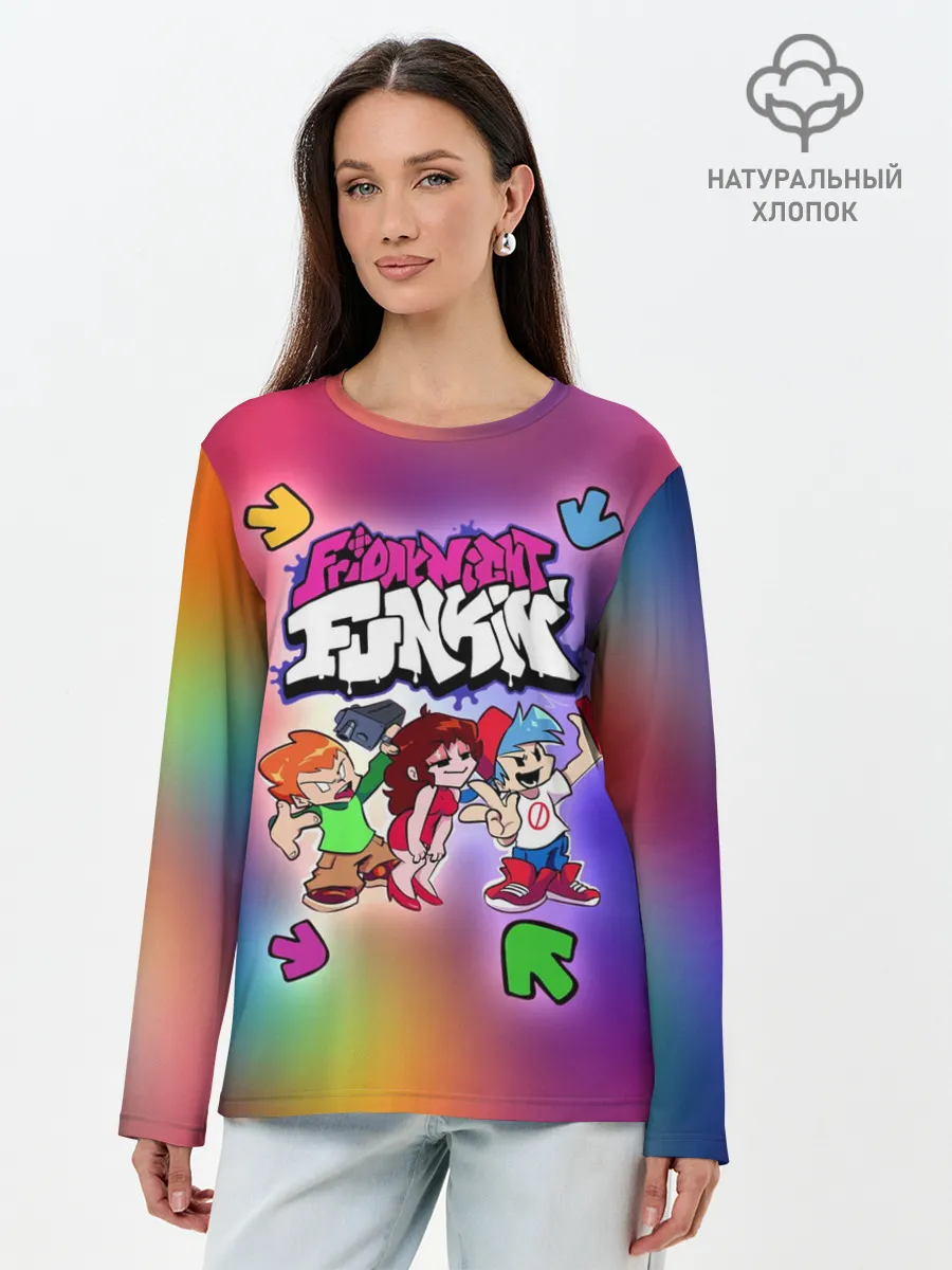 Лонгслив женский. Хлопок / Friday Night Funkin