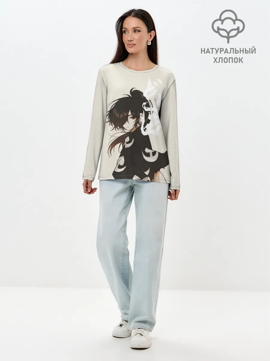 Лонгслив женский. Хлопок / Hyakkimaru