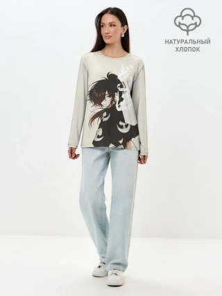 Лонгслив женский. Хлопок / Hyakkimaru