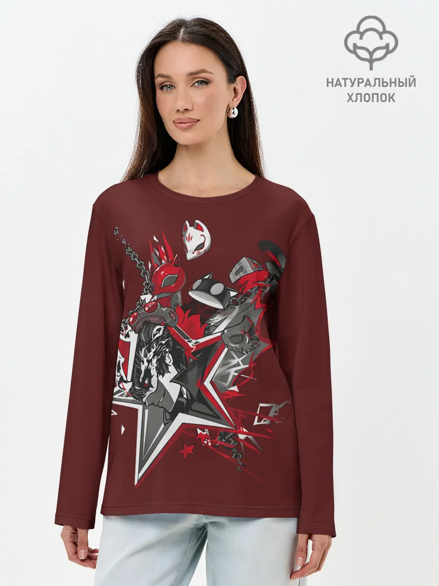 Лонгслив женский. Хлопок / Mask of Ren