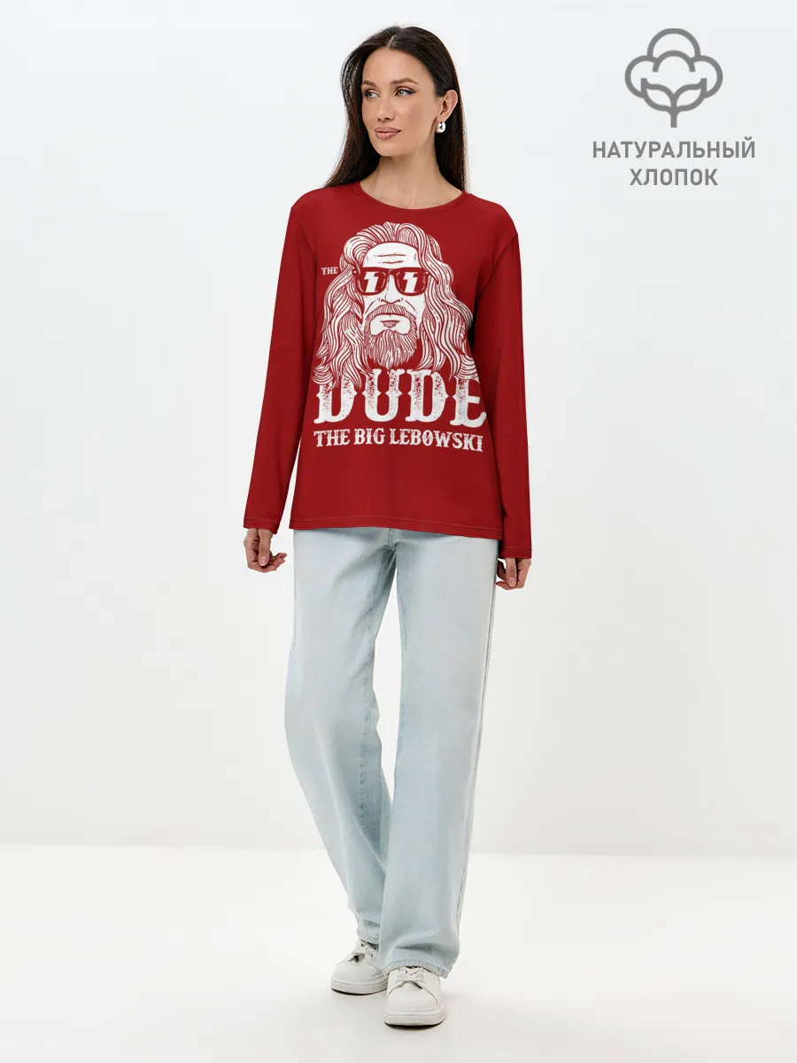 Лонгслив женский. Хлопок / Dude the Big Lebowski