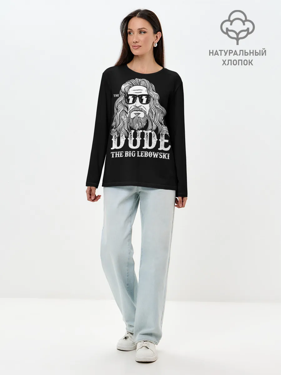 Лонгслив женский. Хлопок / Dude the Big Lebowski