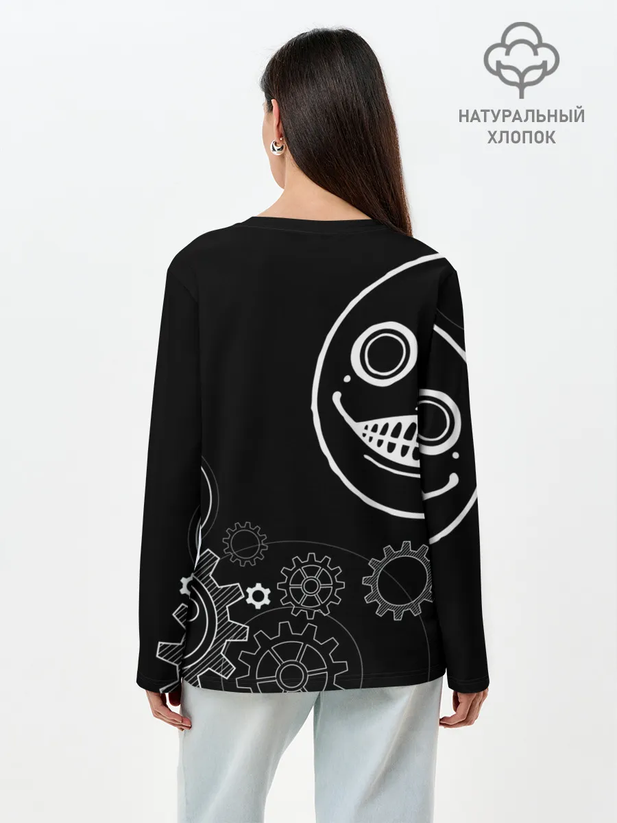 Лонгслив женский. Хлопок / 2B Nier: Automata