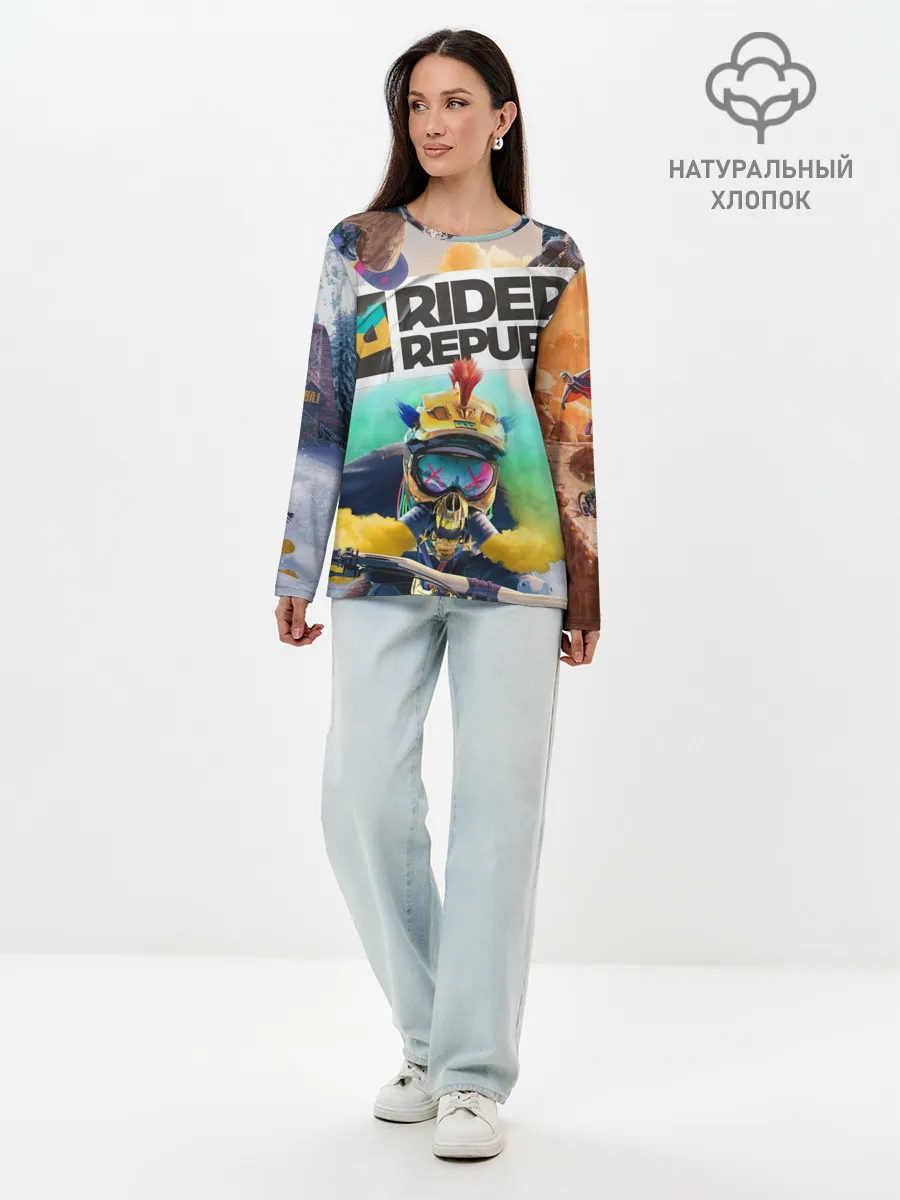 Лонгслив женский. Хлопок / Riders Republic