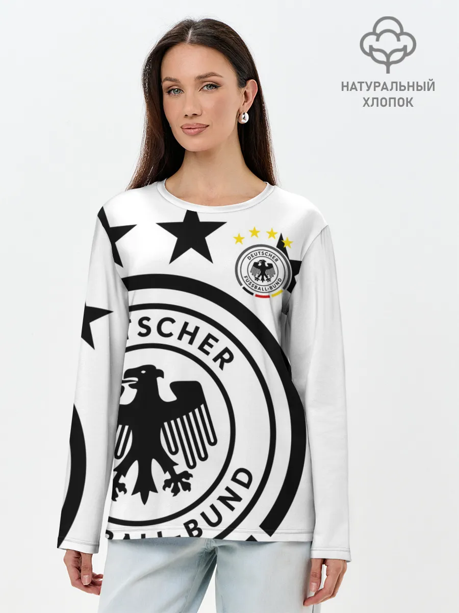 Лонгслив женский. Хлопок / Сборная Германии