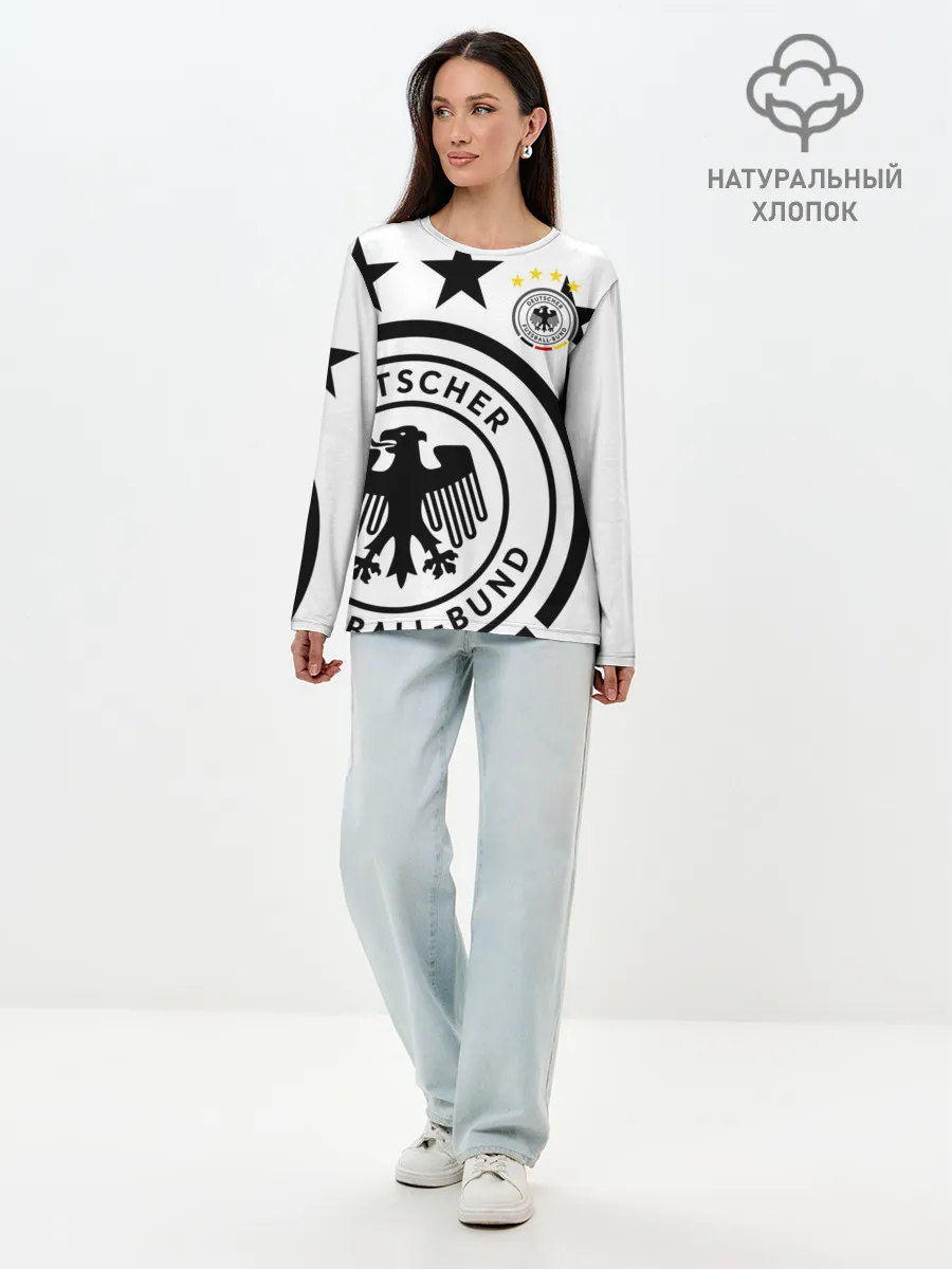 Лонгслив женский. Хлопок / Сборная Германии