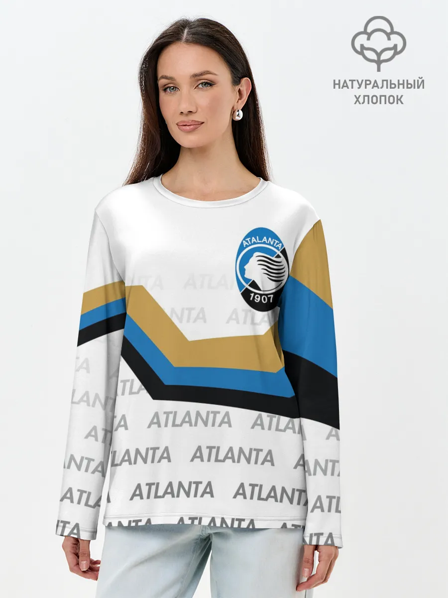 Лонгслив женский. Хлопок / FC ATALANTA / ФК АТАЛАНТА