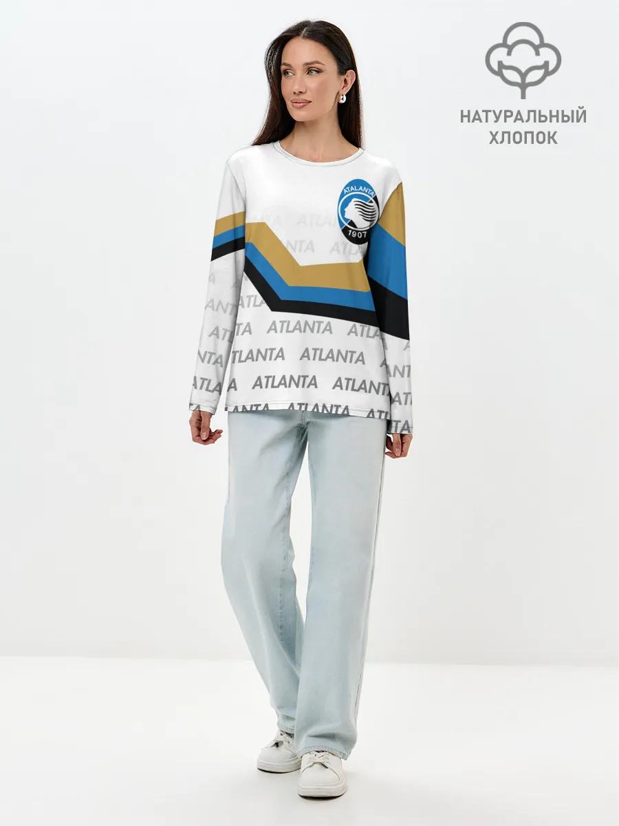 Лонгслив женский. Хлопок / FC ATALANTA / ФК АТАЛАНТА