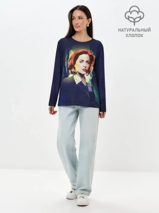 Лонгслив женский. Хлопок / Dana Scully