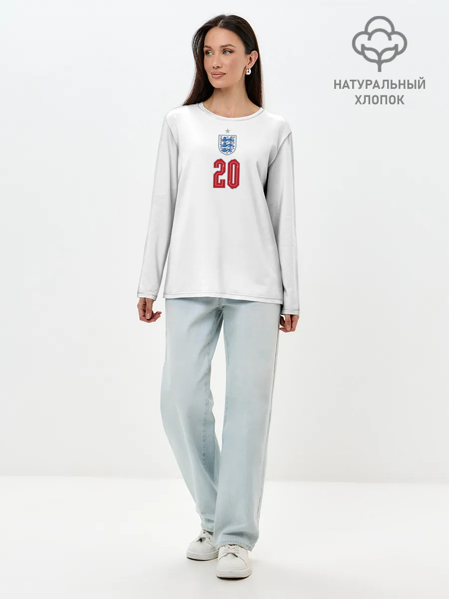 Лонгслив женский. Хлопок / Фил Фоден форма Англия