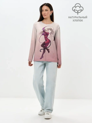 Лонгслив женский. Хлопок / Милая Энн