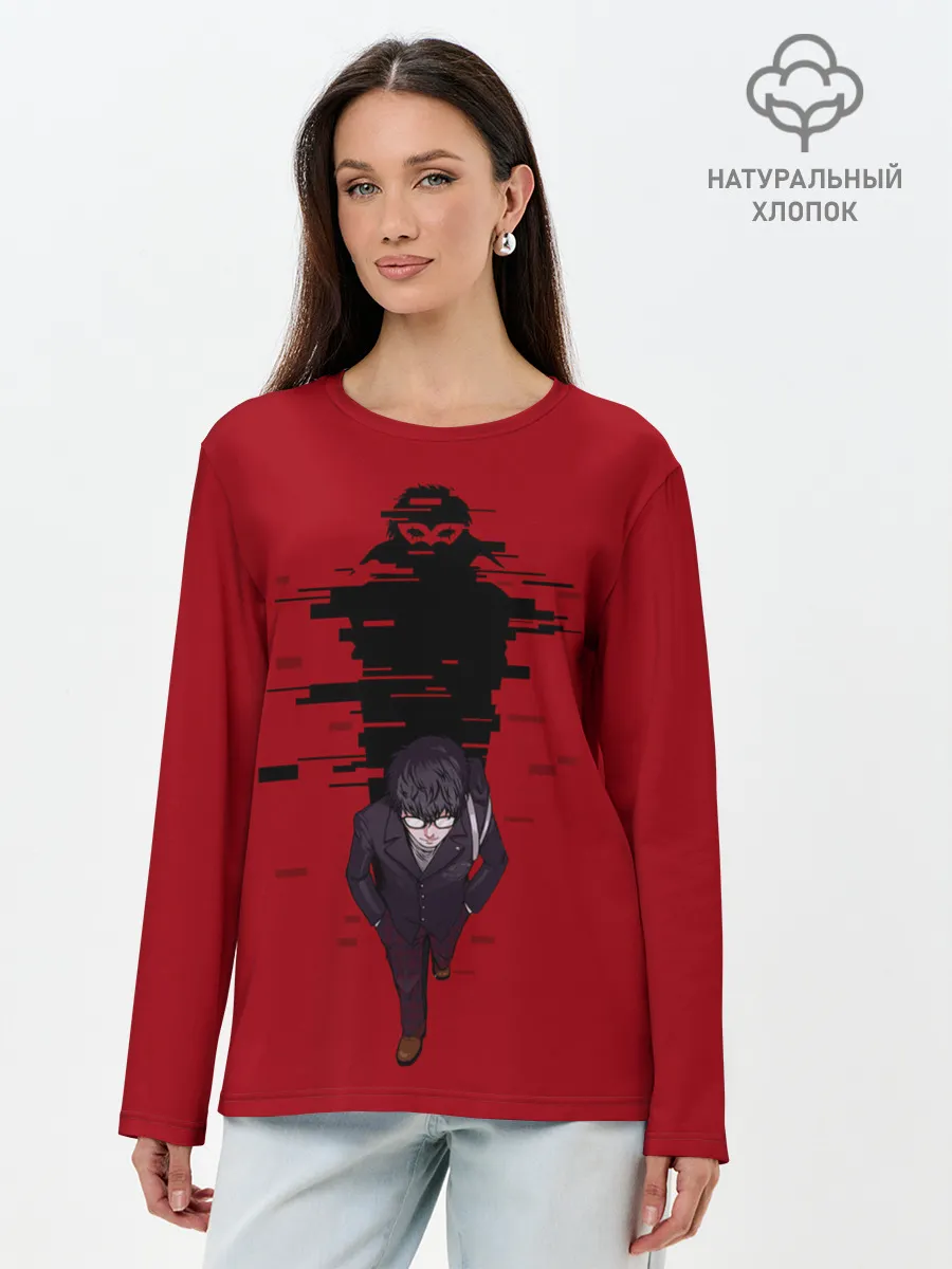Лонгслив женский. Хлопок / Рэн Амамия