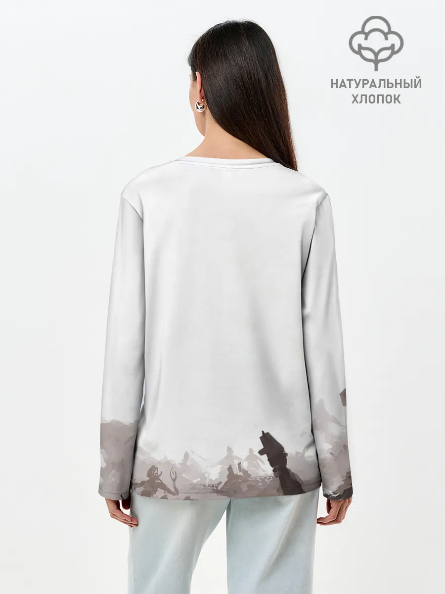 Лонгслив женский. Хлопок / Quake War