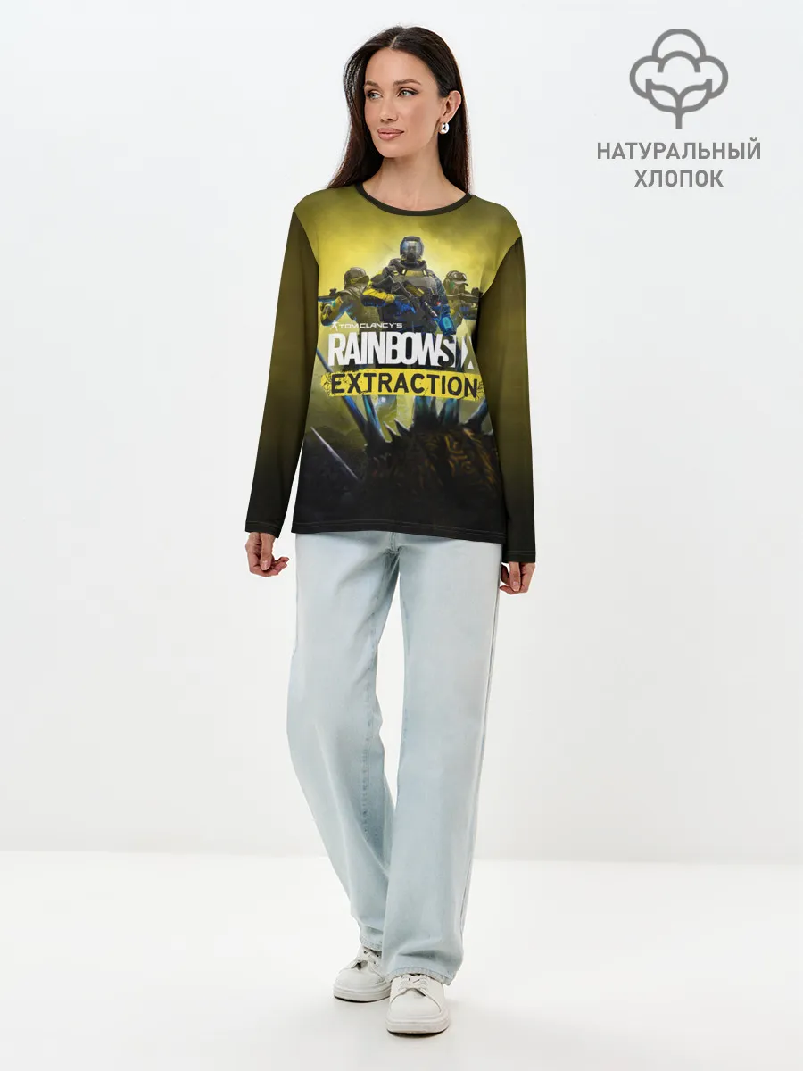 Лонгслив женский. Хлопок / Rainbow Six Extraction / Радуга 6 Эвакуация