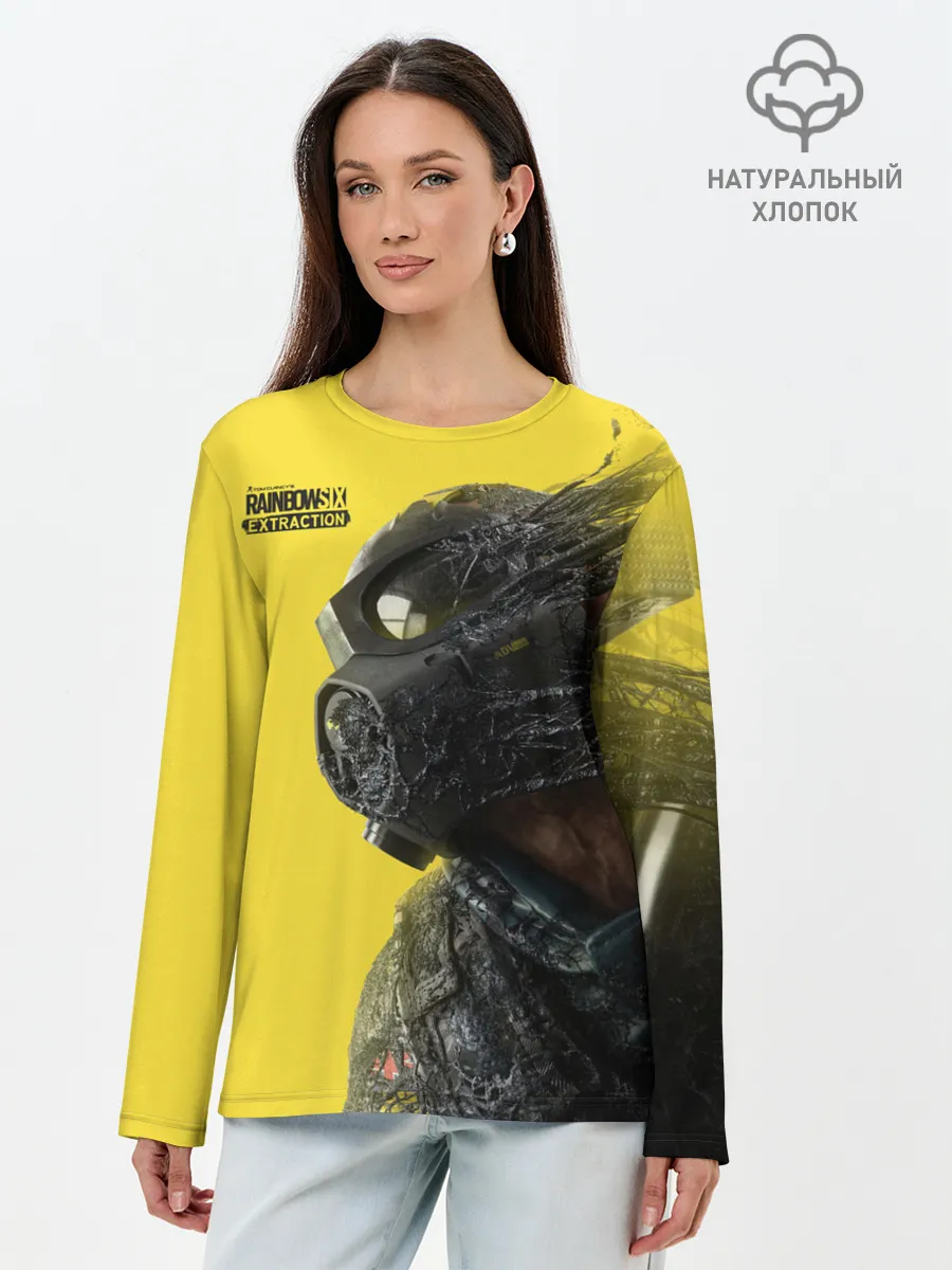 Лонгслив женский. Хлопок / Rainbow Six Extraction / Радуга 6 Эвакуация