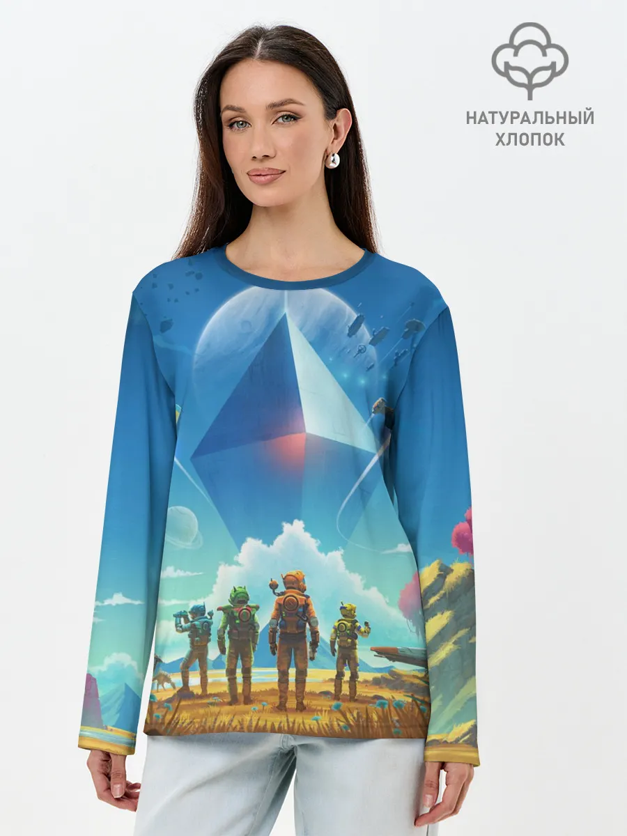 Лонгслив женский. Хлопок / NMS: Начало