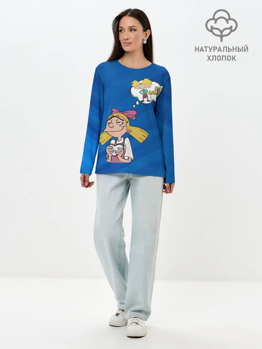 Лонгслив женский. Хлопок / Хельга и Арнольд
