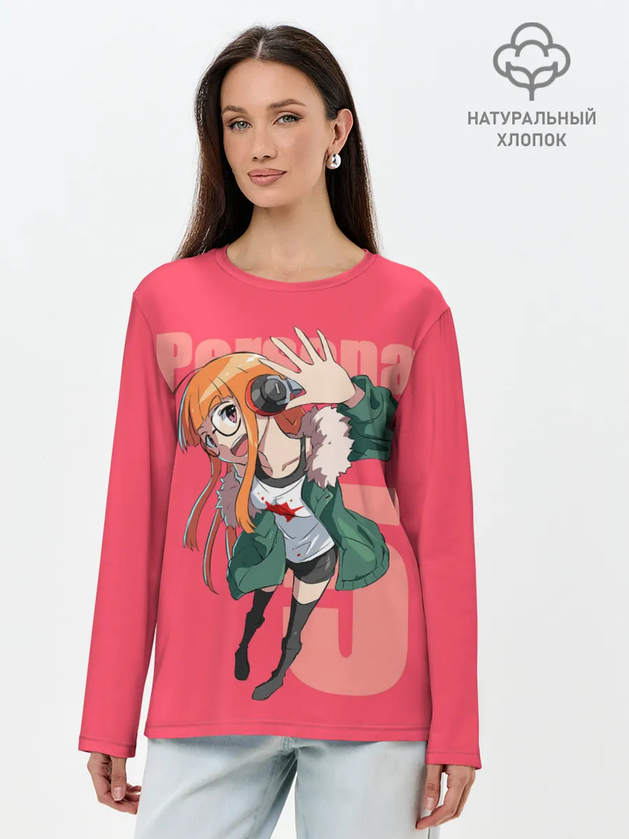 Лонгслив женский. Хлопок / Футаба