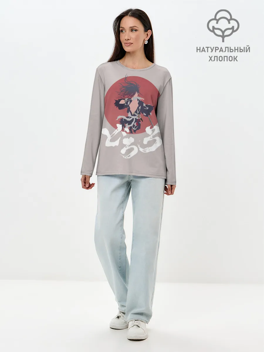 Лонгслив женский. Хлопок / Дороро