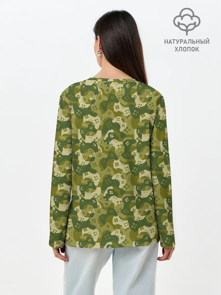 Лонгслив женский. Хлопок / Gamer