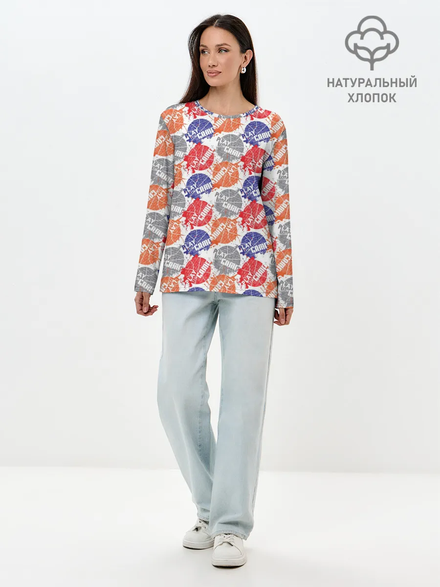 Лонгслив женский. Хлопок / PLAY GAME