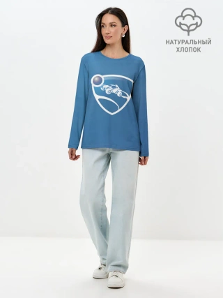 Лонгслив женский. Хлопок / Rocket League Fan