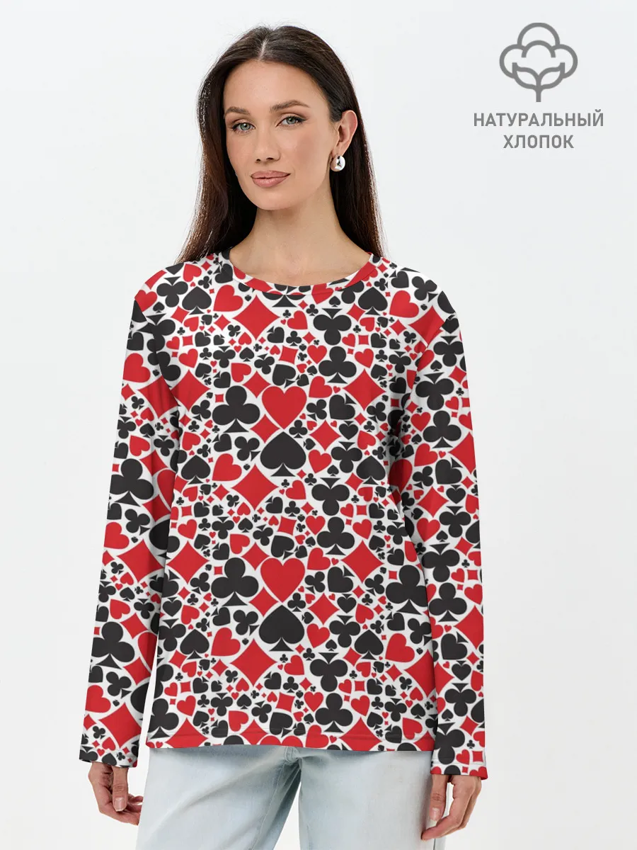 Лонгслив женский. Хлопок / Масти