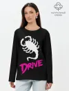 Лонгслив женский. Хлопок / Драйв / Drive