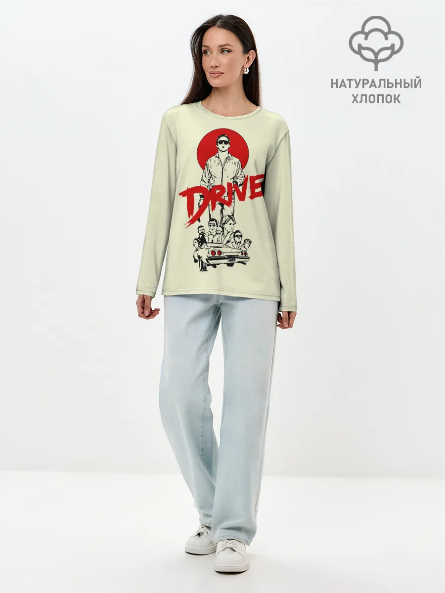 Лонгслив женский. Хлопок / Драйв