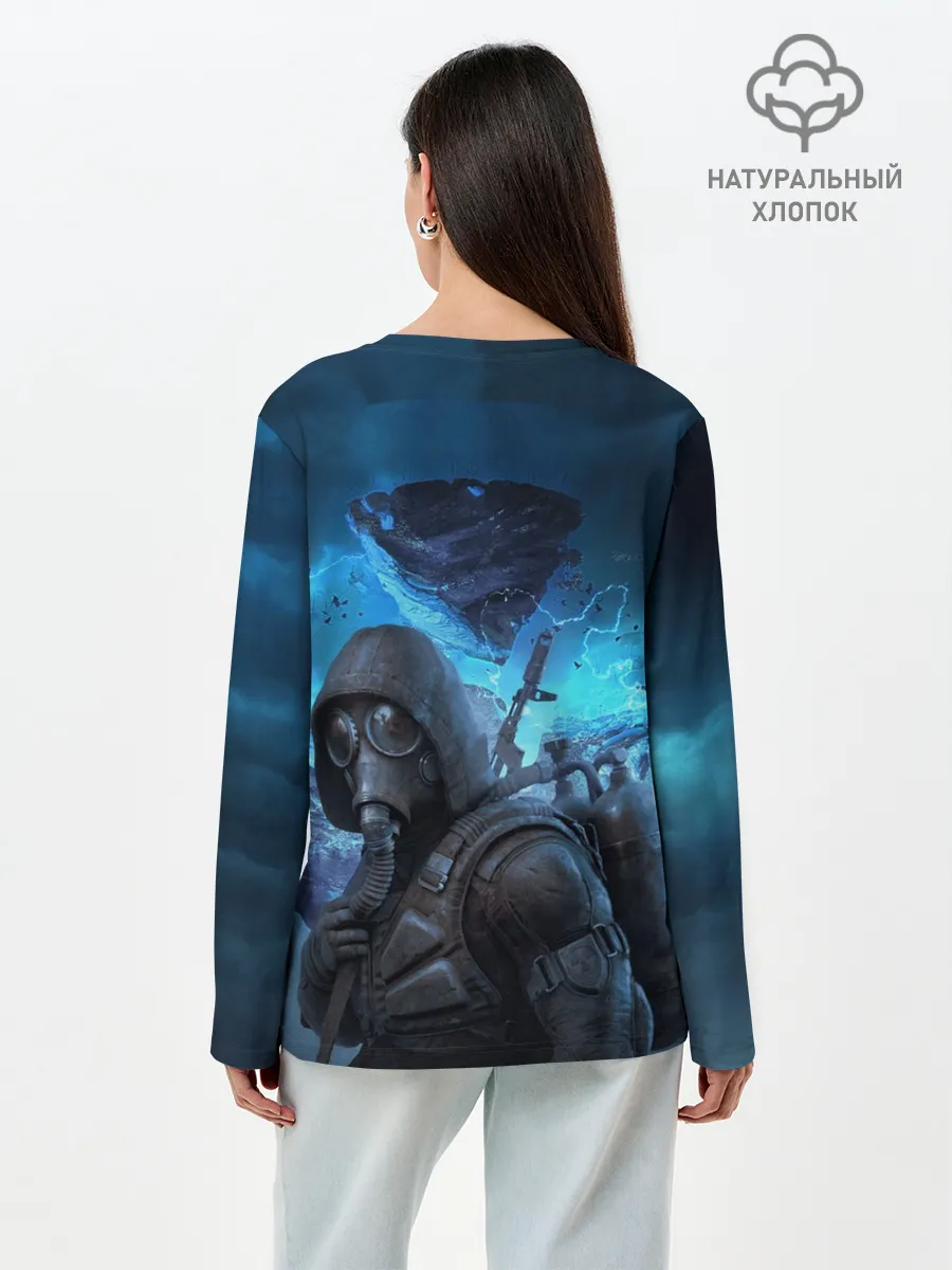 Лонгслив женский. Хлопок / Сталкер 2 Сердце Чернобыля DE
