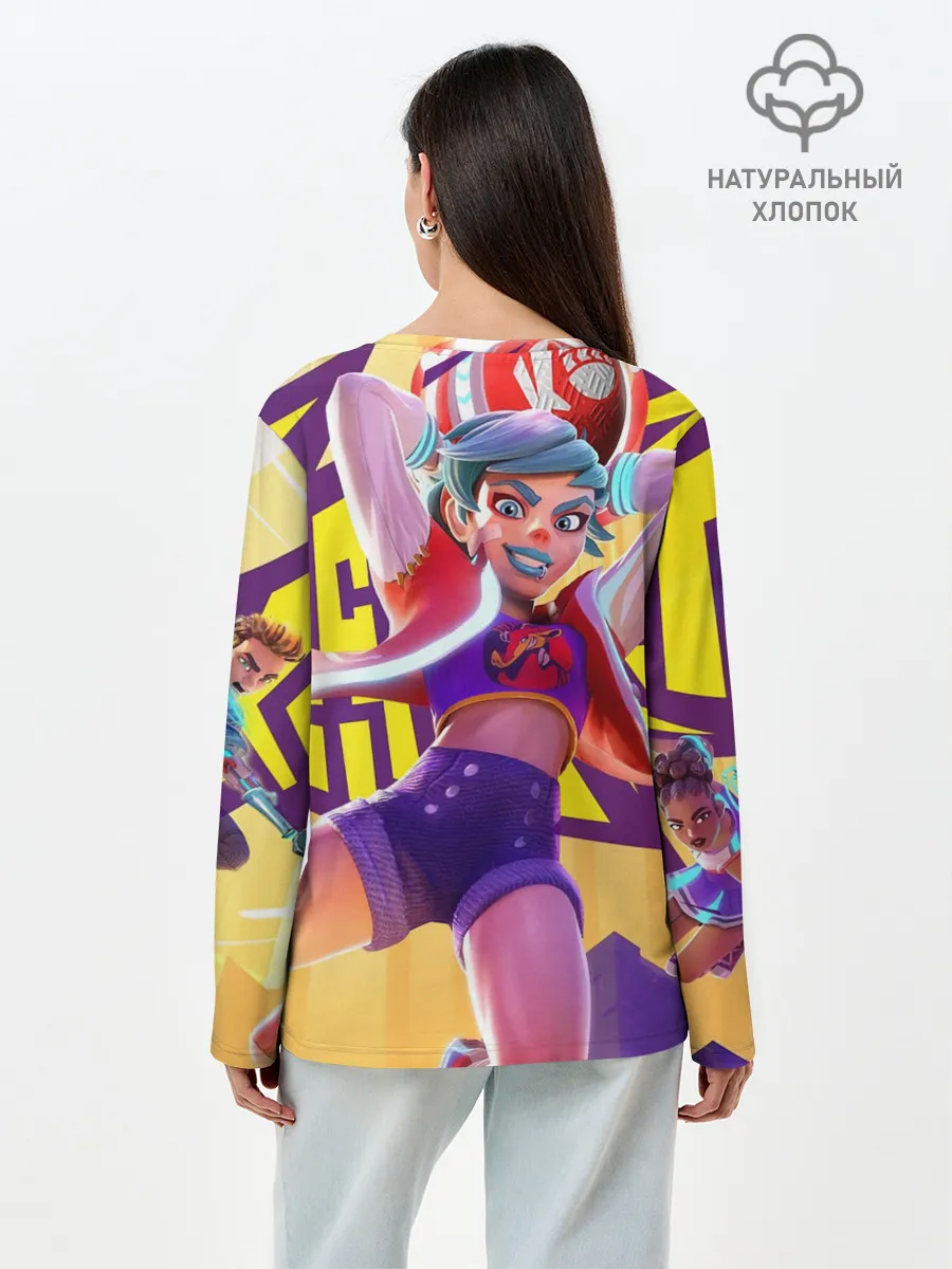 Лонгслив женский. Хлопок / Knockout City