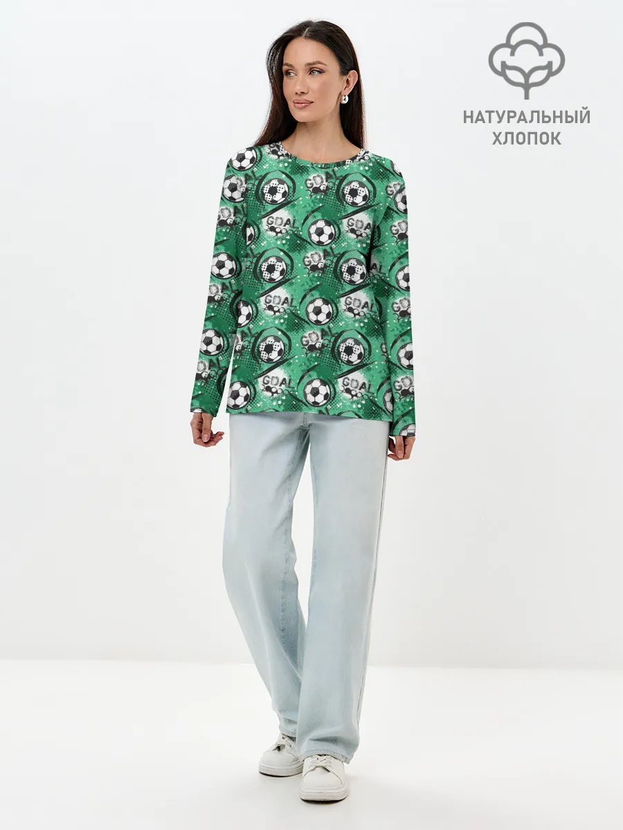 Лонгслив женский. Хлопок / GOAL