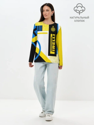 Лонгслив женский. Хлопок / ФК «Интер Милан» 2020/21