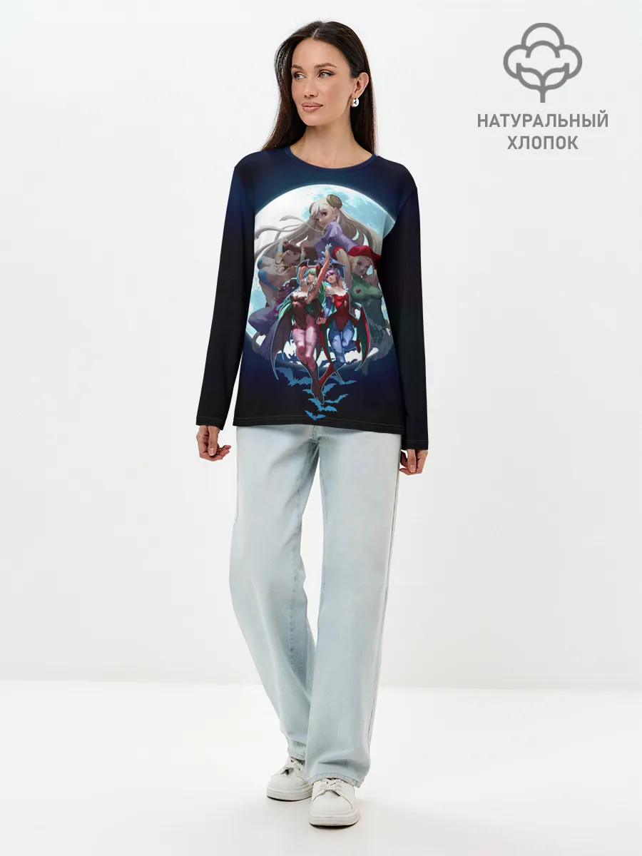 Лонгслив женский. Хлопок / Girls Fighter team