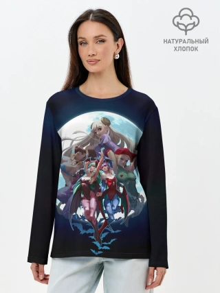 Лонгслив женский. Хлопок / Girls Fighter team