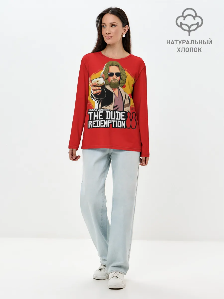 Лонгслив женский. Хлопок / The dude redemption