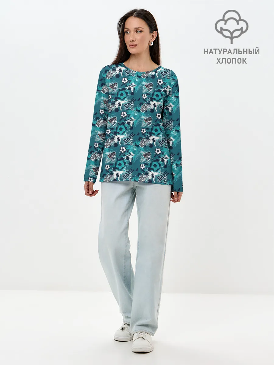 Лонгслив женский. Хлопок / Gamer