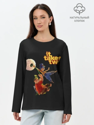 Лонгслив женский. Хлопок / It Takes Two. Dandelion
