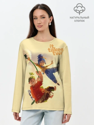 Лонгслив женский. Хлопок / It Takes Two