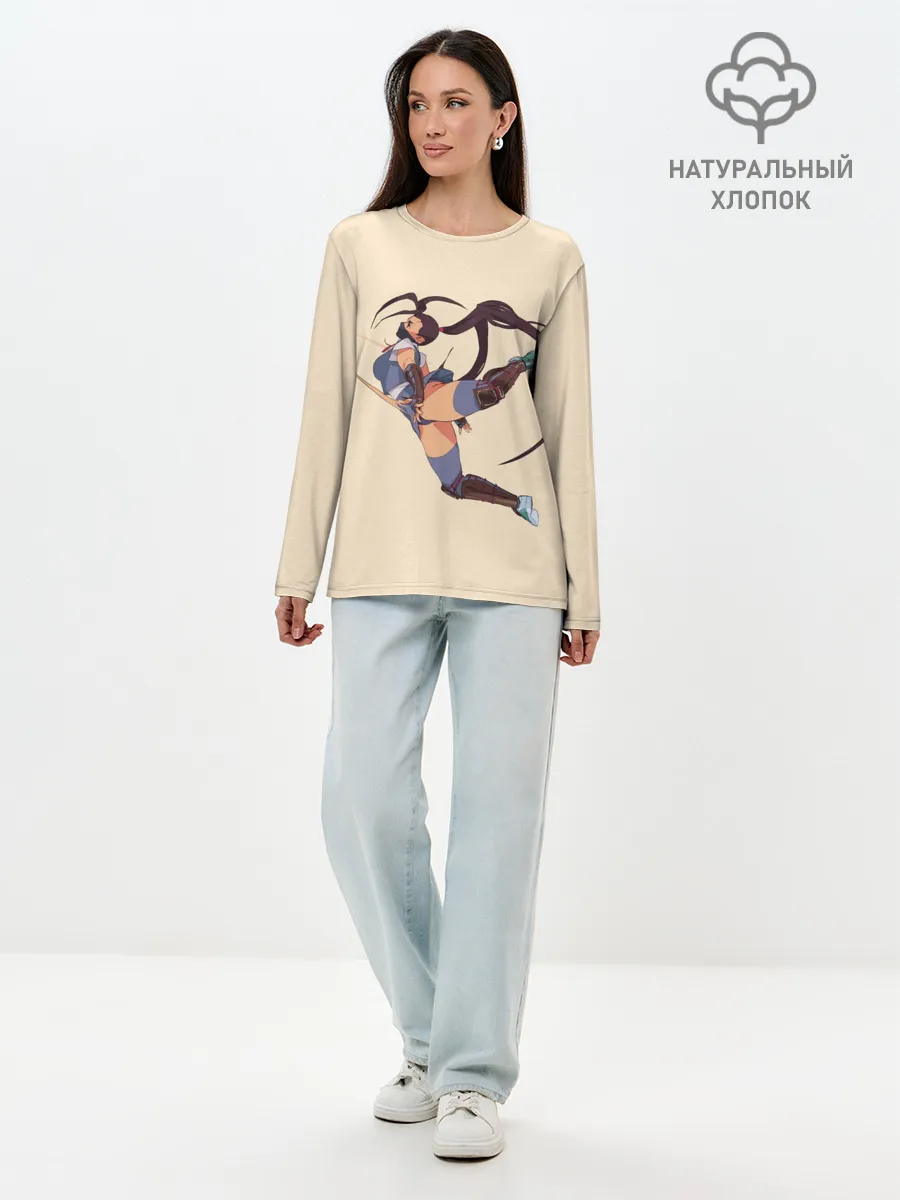 Лонгслив женский. Хлопок / Ибуки