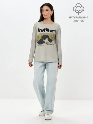 Лонгслив женский. Хлопок / Ринтаро Суна | Haikyuu!!